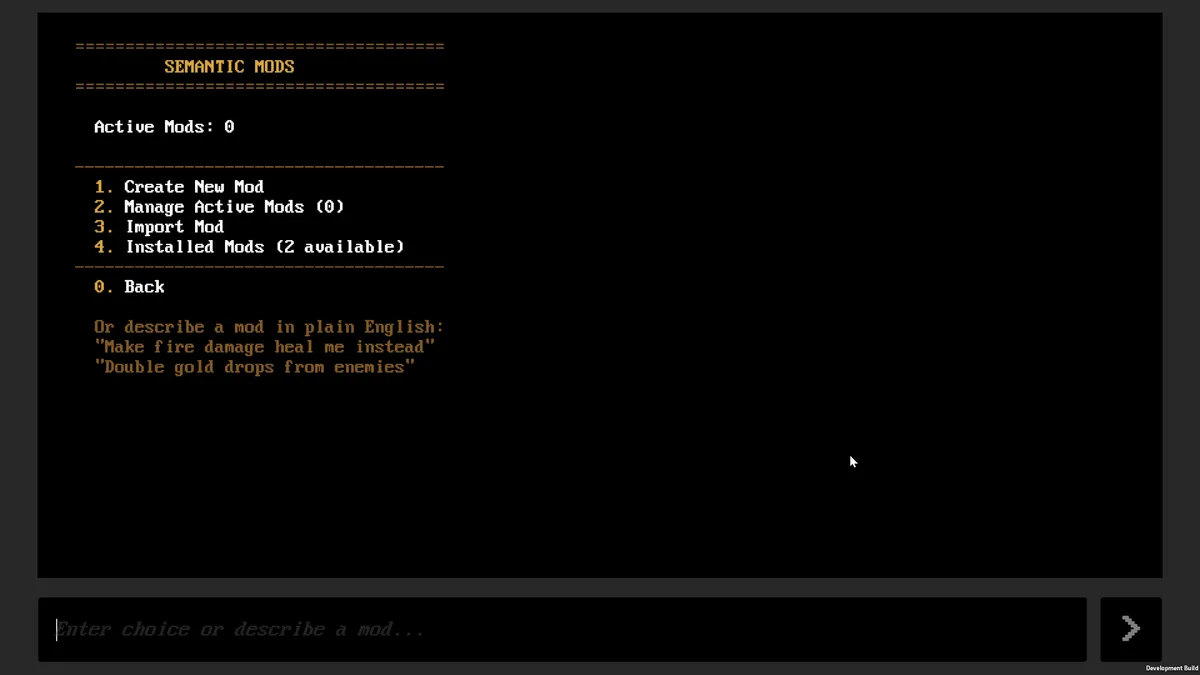 Build screenshot