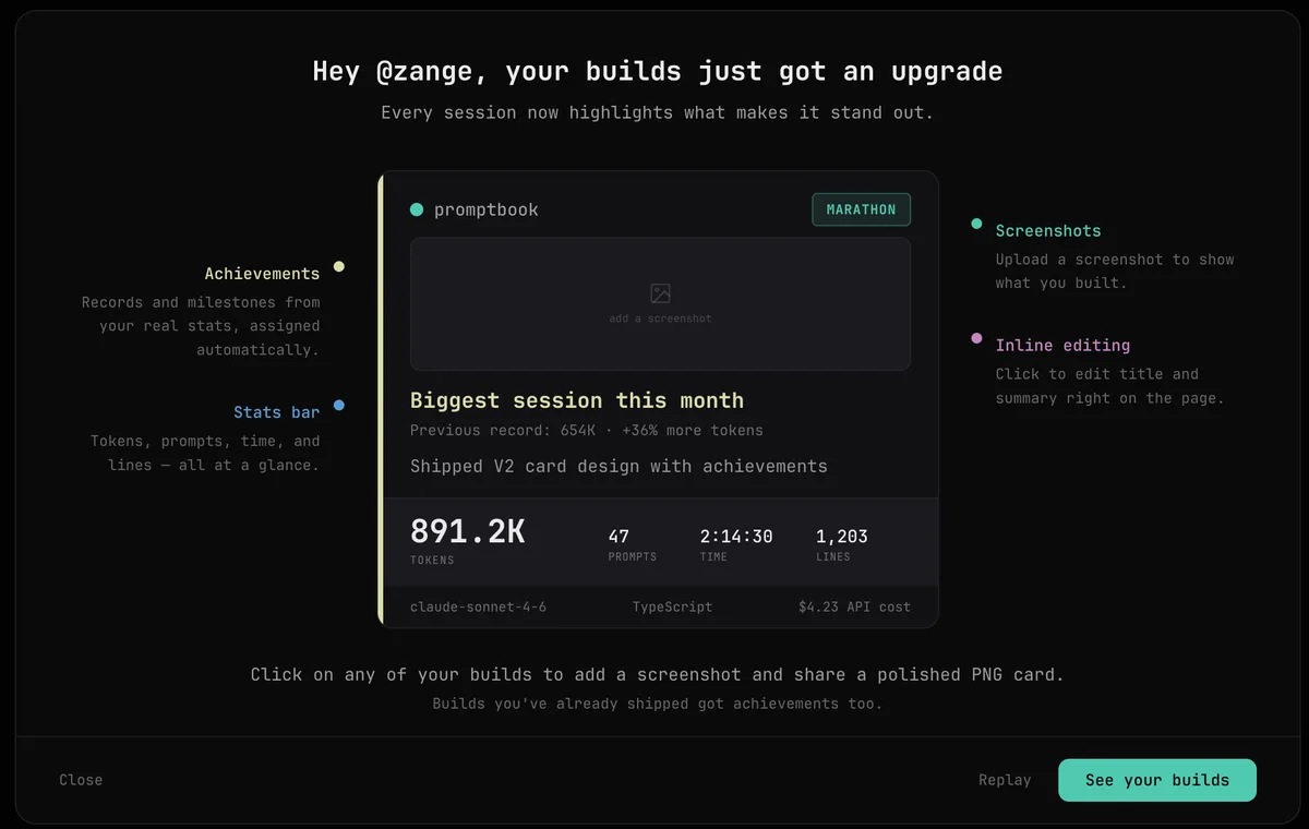 Build screenshot